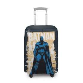 Чехол для чемодана 3D с принтом Batman в Кировске, 86% полиэфир, 14% спандекс | двустороннее нанесение принта, прорези для ручек и колес | bat man | batman | batman comics | caped crusader | dark knight | shtatbat | бетмен | брюс уэйн | бэт мен | бэтмен | тёмный рыцарь