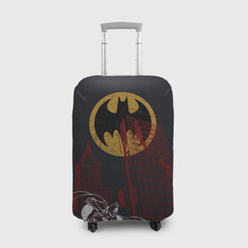 Чехол для чемодана 3D с принтом Batman в Кировске, 86% полиэфир, 14% спандекс | двустороннее нанесение принта, прорези для ручек и колес | bat man | batman | batman comics | caped crusader | dark knight | shtatbat | бетмен | брюс уэйн | бэт мен | бэтмен | тёмный рыцарь