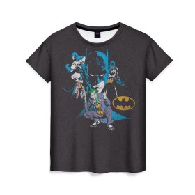 Женская футболка 3D с принтом Batman classic в Кировске, 100% полиэфир ( синтетическое хлопкоподобное полотно) | прямой крой, круглый вырез горловины, длина до линии бедер | bat man | batman | batman comics | caped crusader | comics | dark knight | shtatbat | бетмен | брюс уэйн | бэт мен | бэтмен | тёмный рыцарь