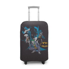 Чехол для чемодана 3D с принтом Batman classic в Кировске, 86% полиэфир, 14% спандекс | двустороннее нанесение принта, прорези для ручек и колес | Тематика изображения на принте: bat man | batman | batman comics | caped crusader | comics | dark knight | shtatbat | бетмен | брюс уэйн | бэт мен | бэтмен | тёмный рыцарь