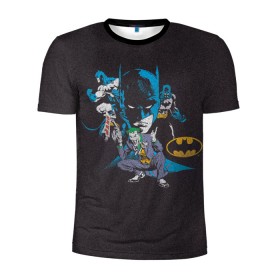 Мужская футболка 3D спортивная с принтом Batman classic в Кировске, 100% полиэстер с улучшенными характеристиками | приталенный силуэт, круглая горловина, широкие плечи, сужается к линии бедра | bat man | batman | batman comics | caped crusader | comics | dark knight | shtatbat | бетмен | брюс уэйн | бэт мен | бэтмен | тёмный рыцарь