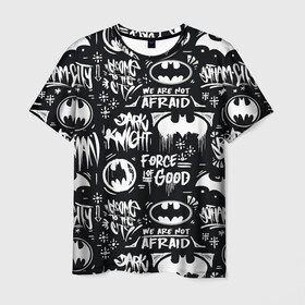 Мужская футболка 3D с принтом Batman в Кировске, 100% полиэфир | прямой крой, круглый вырез горловины, длина до линии бедер | bat man | batman | batman comics | caped crusader | comics | dark knight | shtatbat | бетмен | брюс уэйн | бэт мен | бэтмен | тёмный рыцарь