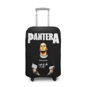Чехол для чемодана 3D с принтом Pantera в Кировске, 86% полиэфир, 14% спандекс | двустороннее нанесение принта, прорези для ручек и колес | american | anselmo | havy metal | pantera | philip anselmo | trash metal | ансельмо | пантера | фил ансельмо