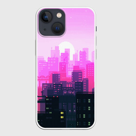 Чехол для iPhone 13 mini с принтом CITY в Кировске,  |  | bright | colorful | neon | retro | urban | vintage | винтаж | город | неон | ретро | ретро неон