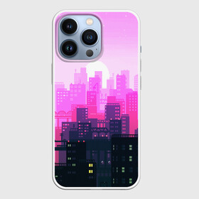 Чехол для iPhone 13 Pro с принтом CITY в Кировске,  |  | Тематика изображения на принте: bright | colorful | neon | retro | urban | vintage | винтаж | город | неон | ретро | ретро неон