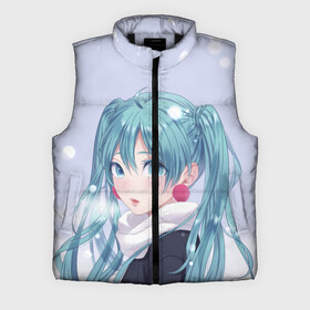 Мужской жилет утепленный 3D с принтом Hatsune Miku. Winter в Кировске,  |  | anime | aquamarin | aquamarine | everlasting | hatsune | j pop | miku | projectdiva | singer | snow | summer | vocaloid | аквамарин | аниме | вокалоид | мику | певица | хацуне | хацунэ