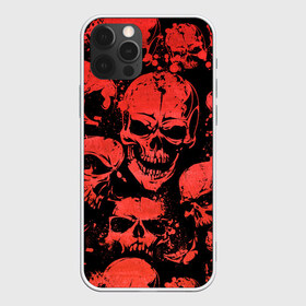 Чехол для iPhone 12 Pro Max с принтом Skulls pattern в Кировске, Силикон |  | halloween | pattern | skull | кости | скелет | хеллоуин | хелуин | хэллоуин | черепа