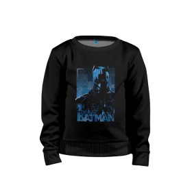Детский свитшот хлопок с принтом Batman в Кировске, 100% хлопок | круглый вырез горловины, эластичные манжеты, пояс и воротник | bat man | batman | batman comics | caped crusader | comics | dark knight | бетмен | брюс уэйн | бэт мен | бэтмен | тёмный рыцарь