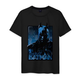 Мужская футболка хлопок с принтом Batman в Кировске, 100% хлопок | прямой крой, круглый вырез горловины, длина до линии бедер, слегка спущенное плечо. | bat man | batman | batman comics | caped crusader | comics | dark knight | бетмен | брюс уэйн | бэт мен | бэтмен | тёмный рыцарь