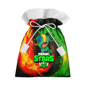 Подарочный 3D мешок с принтом BRAWL STARS LEON в Кировске, 100% полиэстер | Размер: 29*39 см | android | brawl stars | crow | games | leon | mobile game | stars | ворон | игры | леон | мобильные игры