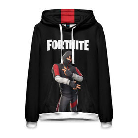 Мужская толстовка 3D с принтом FORTNITE IKONIK (КАПЮШОН) в Кировске, 100% полиэстер | двухслойный капюшон со шнурком для регулировки, мягкие манжеты на рукавах и по низу толстовки, спереди карман-кенгуру с мягким внутренним слоем. | fnchap2 | fortnite | fortnite 2 | fortnite x | ikonik | marshmello | иконик | маршмелло | фортнайт | фортнайт 2 | фортнайт глава 2