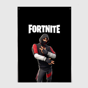 Постер с принтом FORTNITE IKONIK (КАПЮШОН) в Кировске, 100% бумага
 | бумага, плотность 150 мг. Матовая, но за счет высокого коэффициента гладкости имеет небольшой блеск и дает на свету блики, но в отличии от глянцевой бумаги не покрыта лаком | fnchap2 | fortnite | fortnite 2 | fortnite x | ikonik | marshmello | иконик | маршмелло | фортнайт | фортнайт 2 | фортнайт глава 2