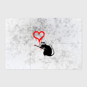 Магнитный плакат 3Х2 с принтом BANKSY | БЭНКСИ | СЕРДЦЕ | LOVE в Кировске, Полимерный материал с магнитным слоем | 6 деталей размером 9*9 см | banksy | heart | бэнкси | сердце