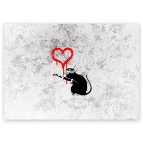Поздравительная открытка с принтом BANKSY | БЭНКСИ | СЕРДЦЕ | LOVE в Кировске, 100% бумага | плотность бумаги 280 г/м2, матовая, на обратной стороне линовка и место для марки
 | Тематика изображения на принте: banksy | heart | бэнкси | сердце