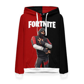 Женская толстовка 3D с принтом FORTNITE IKONIK в Кировске, 100% полиэстер  | двухслойный капюшон со шнурком для регулировки, мягкие манжеты на рукавах и по низу толстовки, спереди карман-кенгуру с мягким внутренним слоем. | fortnite | fortnite 2 | fortnite x маршмелло | ikonik | marshmello | ninja | ninja streamer | иконик | ниндзя | фортнайт | фортнайт 2 | фортнайт глава 2