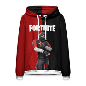 Мужская толстовка 3D с принтом FORTNITE IKONIK в Кировске, 100% полиэстер | двухслойный капюшон со шнурком для регулировки, мягкие манжеты на рукавах и по низу толстовки, спереди карман-кенгуру с мягким внутренним слоем. | fortnite | fortnite 2 | fortnite x маршмелло | ikonik | marshmello | ninja | ninja streamer | иконик | ниндзя | фортнайт | фортнайт 2 | фортнайт глава 2