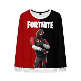 Мужской свитшот 3D с принтом FORTNITE IKONIK в Кировске, 100% полиэстер с мягким внутренним слоем | круглый вырез горловины, мягкая резинка на манжетах и поясе, свободная посадка по фигуре | Тематика изображения на принте: fortnite | fortnite 2 | fortnite x маршмелло | ikonik | marshmello | ninja | ninja streamer | иконик | ниндзя | фортнайт | фортнайт 2 | фортнайт глава 2