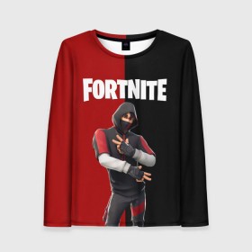 Женский лонгслив 3D с принтом FORTNITE IKONIK в Кировске, 100% полиэстер | длинные рукава, круглый вырез горловины, полуприлегающий силуэт | fortnite | fortnite 2 | fortnite x маршмелло | ikonik | marshmello | ninja | ninja streamer | иконик | ниндзя | фортнайт | фортнайт 2 | фортнайт глава 2