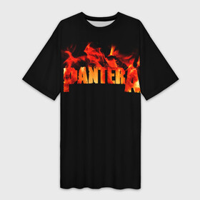 Платье-футболка 3D с принтом Pantera в Кировске,  |  | american | anselmo | havy metal | pantera | philip anselmo | trash metal | ансельмо | пантера | фил ансельмо