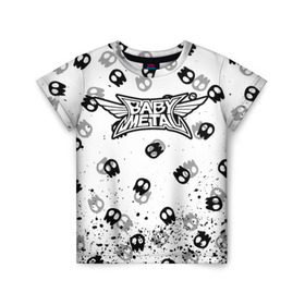 Детская футболка 3D с принтом BABYMETAL в Кировске, 100% гипоаллергенный полиэфир | прямой крой, круглый вырез горловины, длина до линии бедер, чуть спущенное плечо, ткань немного тянется | babymetal | j pop | japan | бэбиметал | дэт метал | каваий метал | моа кикути | судзука накамото | юи мидзуно | япония