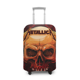 Чехол для чемодана 3D с принтом Metallica в Кировске, 86% полиэфир, 14% спандекс | двустороннее нанесение принта, прорези для ручек и колес | album | black | concert | heavy | kirk | metal | metallica | music | rock | tolls | джеймс хэтфилд | кирк хэмметт | клифф бёртон | ларс ульрих | метал | металлика | трэш