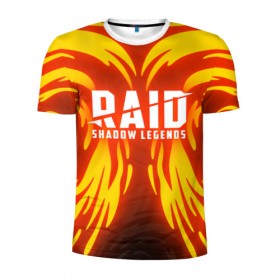 Мужская футболка 3D спортивная с принтом RAID: SHADOW LEGENDS в Кировске, 100% полиэстер с улучшенными характеристиками | приталенный силуэт, круглая горловина, широкие плечи, сужается к линии бедра | 