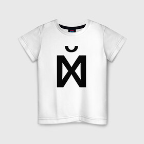 Детская футболка хлопок с принтом Х в Кировске, 100% хлопок | круглый вырез горловины, полуприлегающий силуэт, длина до линии бедер | Тематика изображения на принте: xyn | абстракция | маты | метамодернизм | надписи