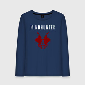 Женский лонгслив хлопок с принтом Mindhunter в Кировске, 100% хлопок |  | hunter | mind | mindhunter | netflix | мозг | охотник | охотник за разумом | разум | сериал