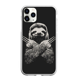 Чехол для iPhone 11 Pro матовый с принтом Slotherine в Кировске, Силикон |  | animals | wolverine | ленивец | росомаха