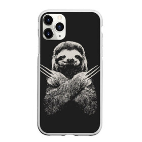 Чехол для iPhone 11 Pro Max матовый с принтом Slotherine в Кировске, Силикон |  | animals | wolverine | ленивец | росомаха