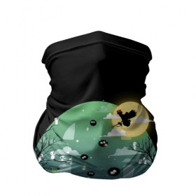 Бандана-труба 3D с принтом Totoro в Кировске, 100% полиэстер, ткань с особыми свойствами — Activecool | плотность 150‒180 г/м2; хорошо тянется, но сохраняет форму | 