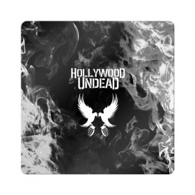 Магнит виниловый Квадрат с принтом HOLLYWOOD UNDEAD в Кировске, полимерный материал с магнитным слоем | размер 9*9 см, закругленные углы | charlie scene | danny | funny man | hollywood undead | j dog | johnny 3 tears | logo | music | rock | альтернатива | металл | музыка | музыкальный | рок