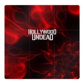 Магнитный плакат 3Х3 с принтом HOLLYWOOD UNDEAD в Кировске, Полимерный материал с магнитным слоем | 9 деталей размером 9*9 см | charlie scene | danny | funny man | hollywood undead | j dog | johnny 3 tears | logo | music | rock | альтернатива | металл | музыка | музыкальный | рок