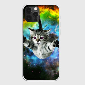 Чехол для iPhone 12 Pro Max с принтом КОСМИЧЕСКИЙ КОТ в Кировске, Силикон |  | cat | cats | животные | киса | киска | кот | котики | коты | котэ | кошка | природа