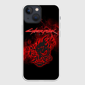 Чехол для iPhone 13 mini с принтом Cyberpunk 2077. в Кировске,  |  | cbp | cyberpunk 2077 | игра | киберпанк 2077