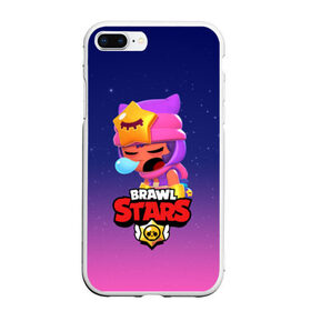 Чехол для iPhone 7Plus/8 Plus матовый с принтом BRAWL STARS - SANDY в Кировске, Силикон | Область печати: задняя сторона чехла, без боковых панелей | brawl | bull | colt | crow | game | games | leon | online | penny | poco | sandy | shelly | spike | star | stars | wanted | брав | бравл | браво | звезда | звезды | игра | игры | лого | онлайн | сенди | старс | сэнди