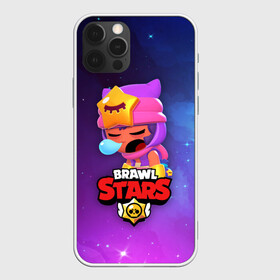 Чехол для iPhone 12 Pro с принтом SANDY SPACE (Brawl Stars) в Кировске, силикон | область печати: задняя сторона чехла, без боковых панелей | brawl | bull | colt | crow | game | games | leon | online | penny | poco | sandy | shelly | spike | star | stars | wanted | брав | бравл | браво | звезда | звезды | игра | игры | лого | онлайн | сенди | старс | сэнди