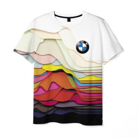 Мужская футболка 3D с принтом Color в Кировске, 100% полиэфир | прямой крой, круглый вырез горловины, длина до линии бедер | bmw | color | cool | prestige | vanguard | авангард | бмв | круто | престиж | цвет