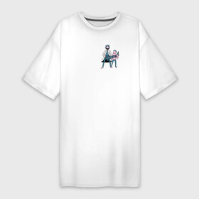 Платье-футболка хлопок с принтом Rick and Morty в Кировске,  |  | dsgnosadchaya | rick  morty | vdosadir | джастин ройланд | дэн хармон | миссикс | плюмбус | рик и морти