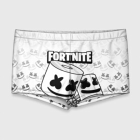 Мужские купальные плавки 3D с принтом FORTNITE MARSHMELLO в Кировске, Полиэстер 85%, Спандекс 15% |  | chapter 2 | fortnite | marshmello | диджей | игры | маршмэллоу | молоток | фортнайт