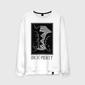 Мужской свитшот хлопок с принтом Rick and Morty black and white в Кировске, 100% хлопок |  | black and white | cn_1952863_019061 | dsgnosadchaya | rick  morty | vdosadir | джастин ройланд | дэн хармон | миссикс | плюмбус | рик и морти | чёрно белый