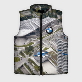 Мужской жилет утепленный 3D с принтом BMW city в Кировске,  |  | Тематика изображения на принте: bmw | buildings | city | germany | munich | prestige | бмв | германия | город | здания | мюнхен | престиж