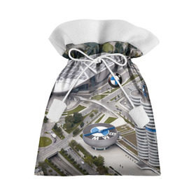 Подарочный 3D мешок с принтом BMW city в Кировске, 100% полиэстер | Размер: 29*39 см | bmw | buildings | city | germany | munich | prestige | бмв | германия | город | здания | мюнхен | престиж