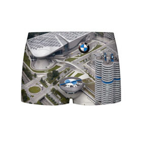 Мужские трусы 3D с принтом BMW city в Кировске, 50% хлопок, 50% полиэстер | классическая посадка, на поясе мягкая тканевая резинка | bmw | buildings | city | germany | munich | prestige | бмв | германия | город | здания | мюнхен | престиж