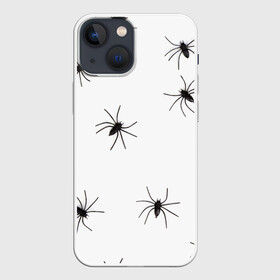 Чехол для iPhone 13 mini с принтом Пауки в Кировске,  |  | spider | spiders | абстрактный | абстракция | животное | животные | жук | жуки | насекомое | насекомые | паук | паучий | паучки | паучок | природа | фауна
