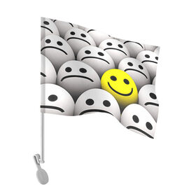 Флаг для автомобиля с принтом EMOJI 2019 в Кировске, 100% полиэстер | Размер: 30*21 см | emoji | настроение | позитив | смайлики | смайлы | стикеры | текстура смайл | улыбки | фон смайл | эмодзи