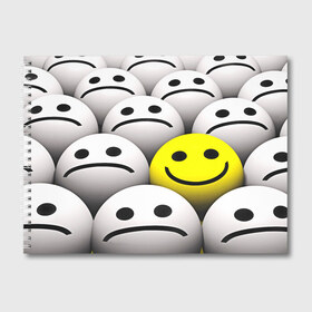 Альбом для рисования с принтом EMOJI 2019 в Кировске, 100% бумага
 | матовая бумага, плотность 200 мг. | Тематика изображения на принте: emoji | настроение | позитив | смайлики | смайлы | стикеры | текстура смайл | улыбки | фон смайл | эмодзи