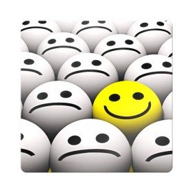 Магнит виниловый Квадрат с принтом EMOJI 2019 в Кировске, полимерный материал с магнитным слоем | размер 9*9 см, закругленные углы | emoji | настроение | позитив | смайлики | смайлы | стикеры | текстура смайл | улыбки | фон смайл | эмодзи