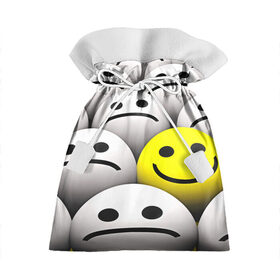 Подарочный 3D мешок с принтом EMOJI 2019 в Кировске, 100% полиэстер | Размер: 29*39 см | emoji | настроение | позитив | смайлики | смайлы | стикеры | текстура смайл | улыбки | фон смайл | эмодзи