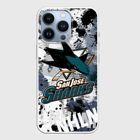 Чехол для iPhone 13 Pro с принтом Сан Хосе Шаркс в Кировске,  |  | hockey | nhl | san jose | san jose sharks | sharks | usa | нхл | сан хосе | сан хосе шаркс | спорт | сша | хоккей | шайба | шаркс